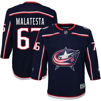 James Malatesta Youth Navy Columbus Blue Jackets Home Premier Custom Jersey