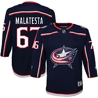 James Malatesta Youth Navy Columbus Blue Jackets Home Premier Custom Jersey
