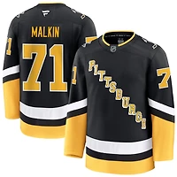 Evgeni Malkin Men's Fanatics Black Pittsburgh Penguins Alternate Premium Custom Jersey
