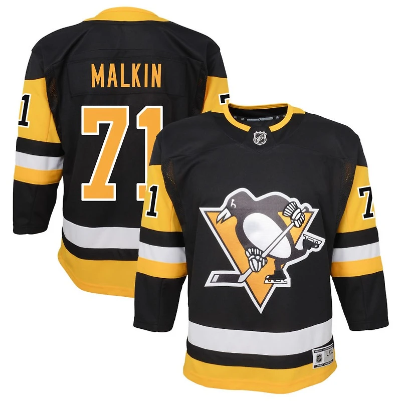 Evgeni Malkin Youth Black Pittsburgh Penguins Home Premier Custom Jersey