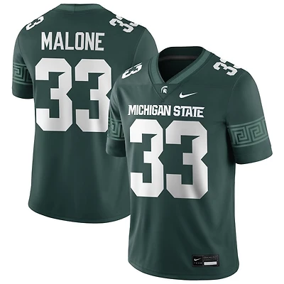 DiMari Malone Men's Nike Green Michigan State Spartans NIL Pick-A-Player Game Jersey