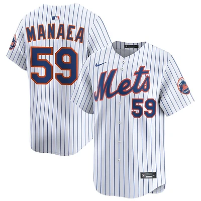 Sean Manaea Men's Nike White New York Mets Home Limited Custom Jersey