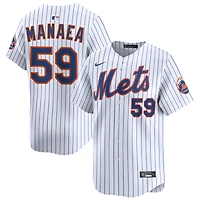 Sean Manaea Men's Nike White New York Mets Home Limited Custom Jersey