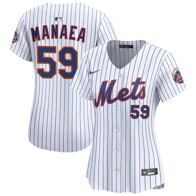 Sean Manaea Women's Nike  White New York Mets Home Limited Custom Jersey