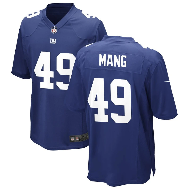 Maximilian Mang Men's Nike Royal New York Giants Custom Game Jersey