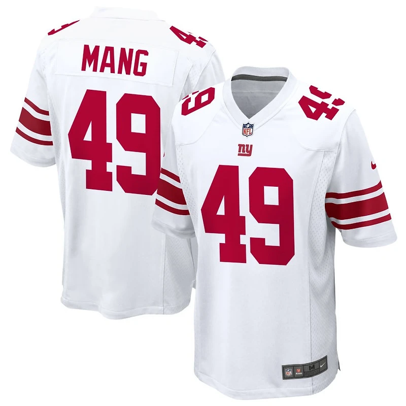 Maximilian Mang Men's Nike White New York Giants Custom Game Jersey