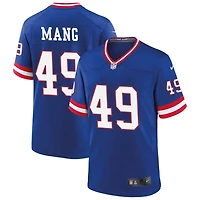 Maximilian Mang Men's Nike Royal New York Giants Classic Custom Game Jersey