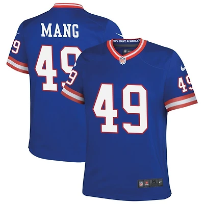 Maximilian Mang Youth Nike Royal New York Giants Classic Custom Game Jersey