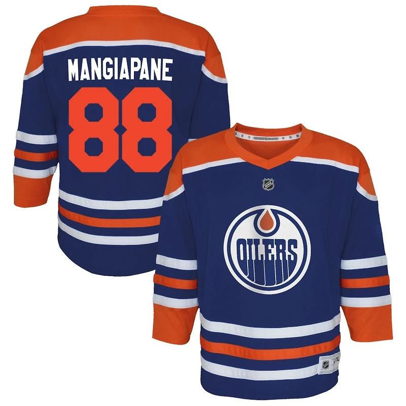 Andrew Mangiapane Youth Royal Edmonton Oilers Home Replica Custom Jersey