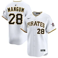Jake Mangum Men's Nike White Pittsburgh Pirates Home Limited Custom Jersey
