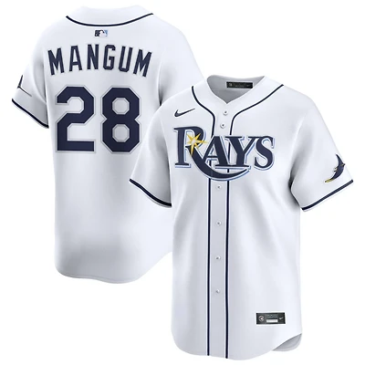 Jake Mangum Men's Nike White Tampa Bay Rays Home Limited Custom Jersey