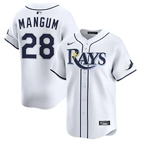 Jake Mangum Youth Nike White Tampa Bay Rays Home Limited Custom Jersey