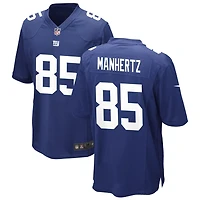 Chris Manhertz Men's Nike Royal New York Giants Custom Game Jersey