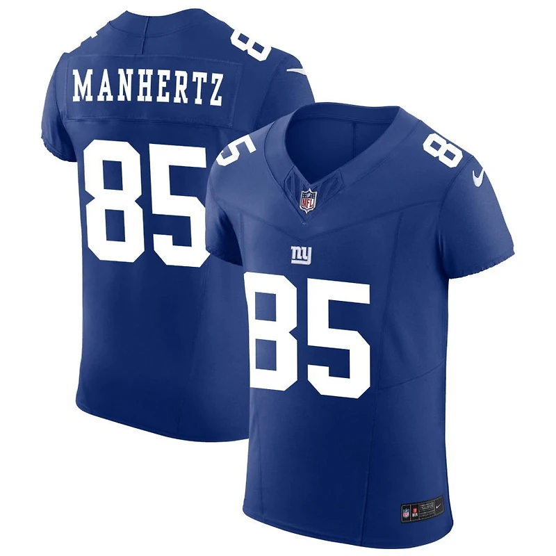 Chris Manhertz Men's Nike Royal New York Giants Vapor F.U.S.E. Elite Custom Jersey