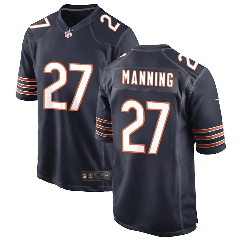 Dontae Manning Men's Nike Navy Chicago Bears Custom Game Jersey