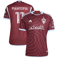 Alexis Manyoma Men's adidas  Burgundy Colorado Rapids 2024 One Flag Kit Authentic Custom Jersey