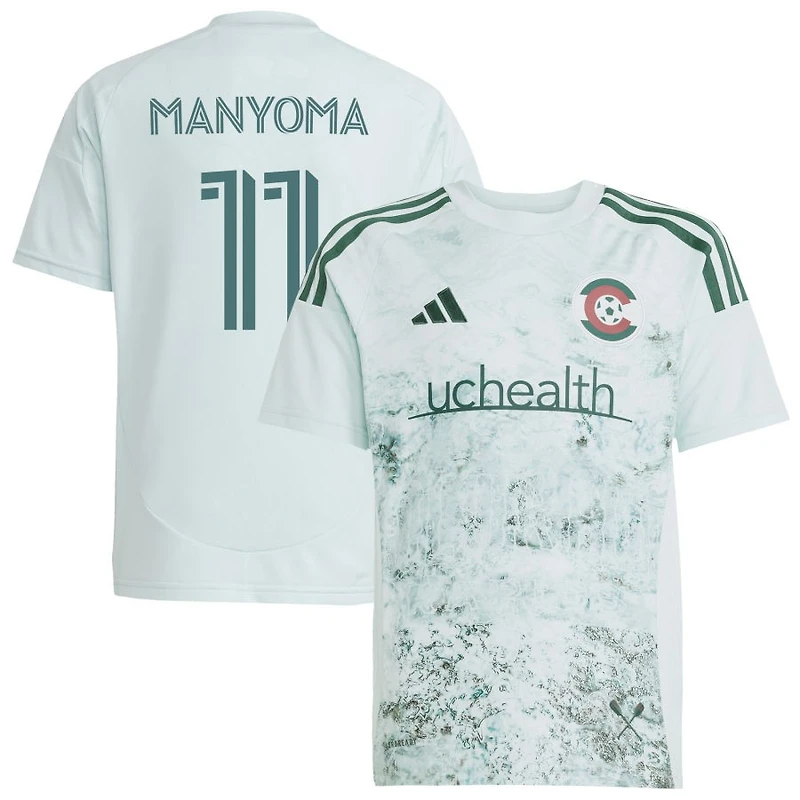 Alexis Manyoma Youth adidas  Green Colorado Rapids 2025 Headwaters Replica Custom Jersey