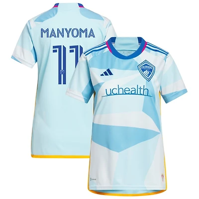 Alexis Manyoma Women's adidas Light Blue Colorado Rapids 2023 New Day Kit Replica Custom Jersey