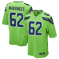 Federico Maranges Men's Nike Neon Green Seattle Seahawks Alternate Custom Game Jersey