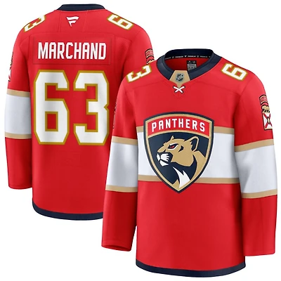 Brad Marchand Men's Fanatics Red Florida Panthers Home Premium Custom Jersey