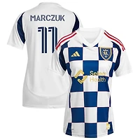 Dominik Marczuk Women's adidas  White Real Salt Lake 2025 Grid City Replica Custom Jersey