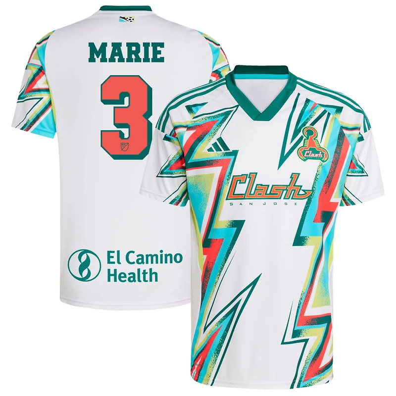 Paul Marie Men's adidas White San Jose Earthquakes 2025 Third Replica Custom Jersey