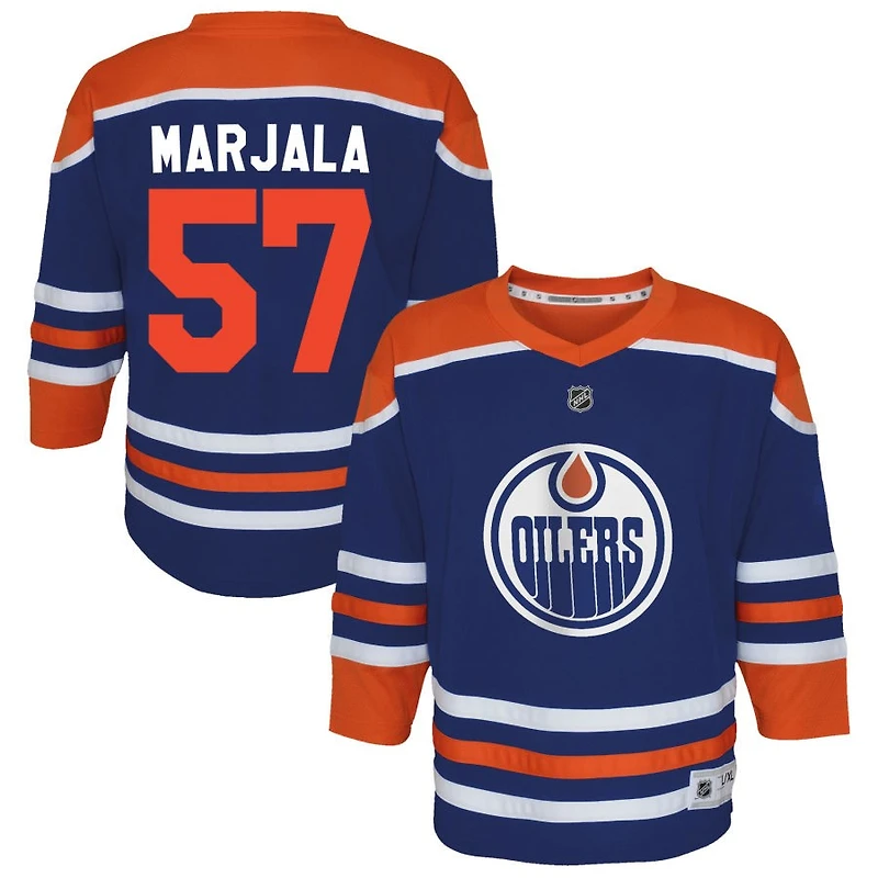 Viljami Marjala Youth Royal Edmonton Oilers Home Replica Custom Jersey