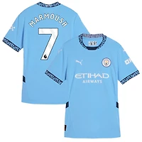 Omar Marmoush Women's Puma Light Blue Manchester City 2024/25 Home Replica Custom Jersey