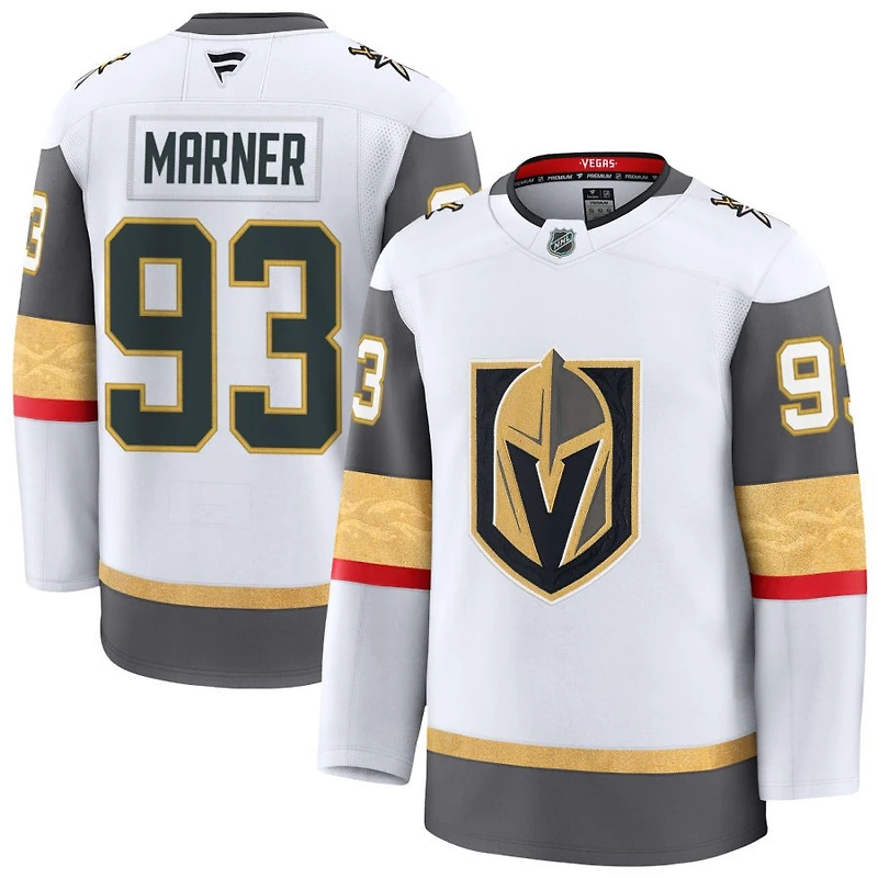Mitch Marner Men's Fanatics White Vegas Golden Knights Away Premium Custom Jersey