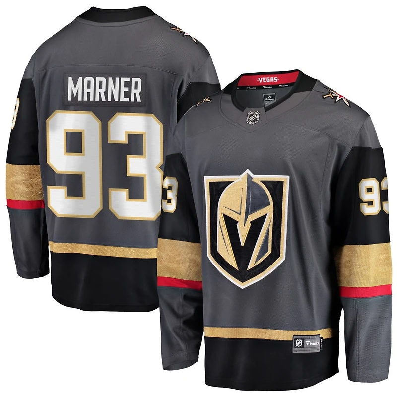 Mitch Marner Men's Fanatics Gray Vegas Golden Knights Alternate Breakaway Custom Jersey