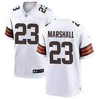 Ahmani Marshall Men's Nike White Cleveland Browns Custom Game Jersey