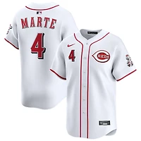 Noelvi Marte Men's Nike White Cincinnati Reds Home Limited Custom Jersey