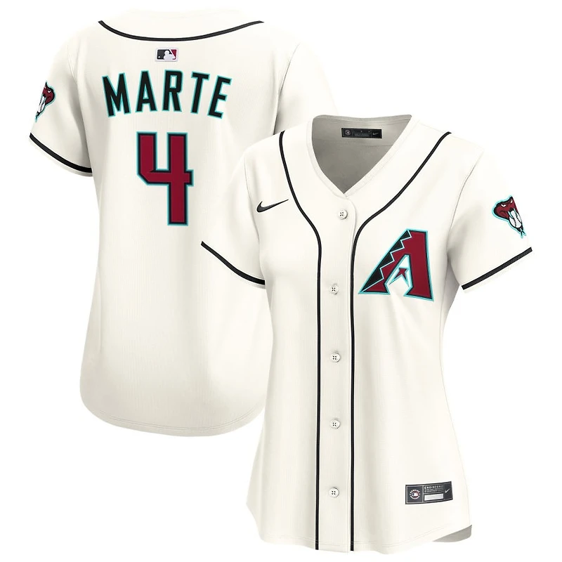 Ketel Marte Women's Nike Cream Arizona Diamondbacks Home Limited Custom Jersey