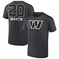 Men's Charcoal Washington Commanders Personalized Name & Number Monochrome T-Shirt
