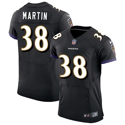 Keyon Martin Men's Nike Black Baltimore Ravens Speed Machine Elite Custom Jersey