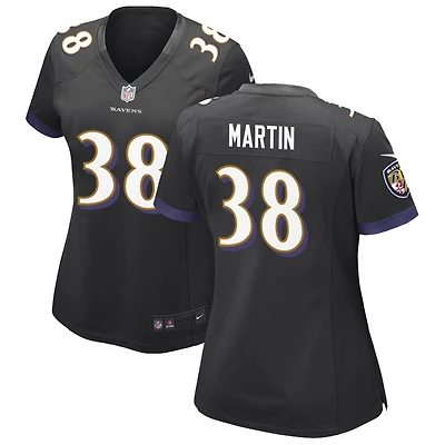 Keyon Martin Women's Nike Black Baltimore Ravens Alternate Custom Game Jersey
