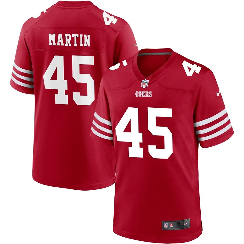 Nick Martin Men's Nike Scarlet San Francisco 49ers Custom Jersey