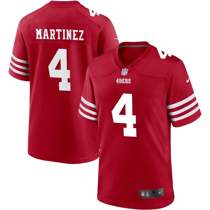 Adrian Martinez Men's Nike Scarlet San Francisco 49ers Custom Jersey
