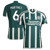 Lisandro Martinez Men's adidas  Green Manchester United 2023/24 Away Authentic Custom Jersey