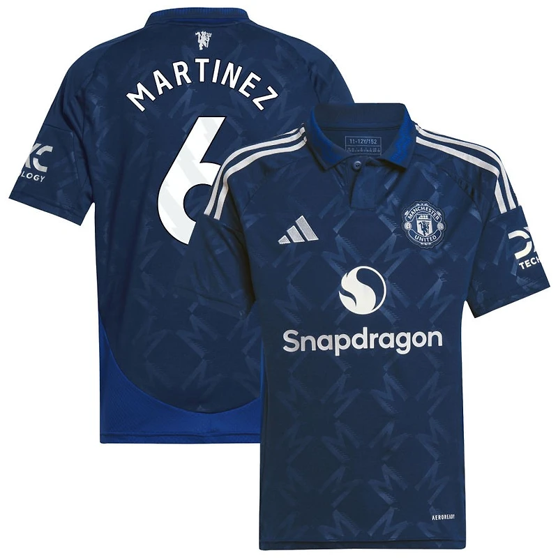 Lisandro Martinez Youth adidas  Navy Manchester United 2024/25 Replica Custom Jersey