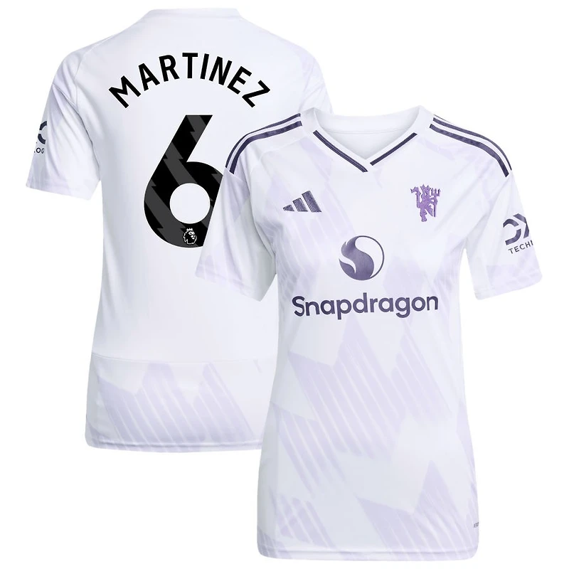 Lisandro Martinez Women's adidas White Manchester United 2025/26 Away Replica Custom Jersey