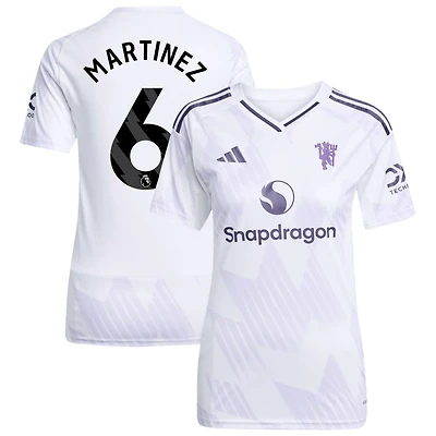Lisandro Martinez Women's adidas White Manchester United 2025/26 Away Replica Custom Jersey