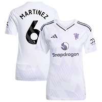 Lisandro Martinez Women's adidas White Manchester United 2025/26 Away Replica Custom Jersey