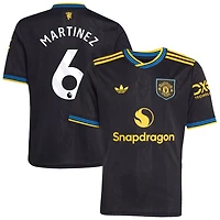Lisandro Martinez Youth adidas  Black Manchester United 2025/26 Third Replica Custom Jersey