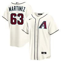 Justin Martinez Men's Nike  Cream Arizona Diamondbacks Home Custom Replica Jersey