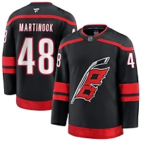 Jordan Martinook Men's Fanatics Black Carolina Hurricanes Home Premium Custom Jersey