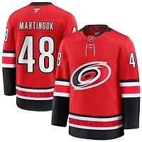 Jordan Martinook Men's Fanatics Red Carolina Hurricanes Alternate Premium Custom Jersey