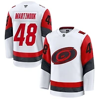 Jordan Martinook Men's Fanatics White Carolina Hurricanes Away Premium Custom Jersey