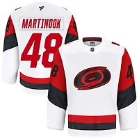 Jordan Martinook Men's Fanatics White Carolina Hurricanes Away Authentic Pro Custom Jersey
