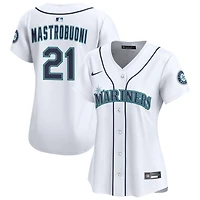 Miles Mastrobuoni Women's Nike  White Seattle Mariners Home Limited Custom Jersey